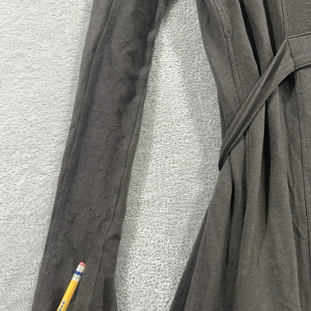 Lunya The Robe Organic Pima Cotton with Pockets Long Gray Loungewear Luxury - Picture 9 of 12